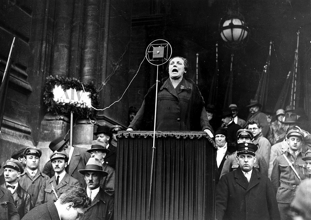 Marie Juchacz, discours lors de la campagne électorale de1930, Berlin.