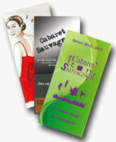 montage flyers cabaret